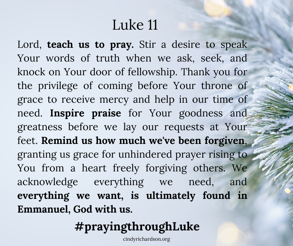 luke 11 14 23 prayer