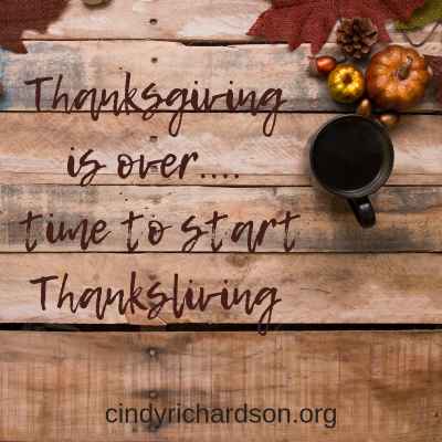Time to start Thanksliving